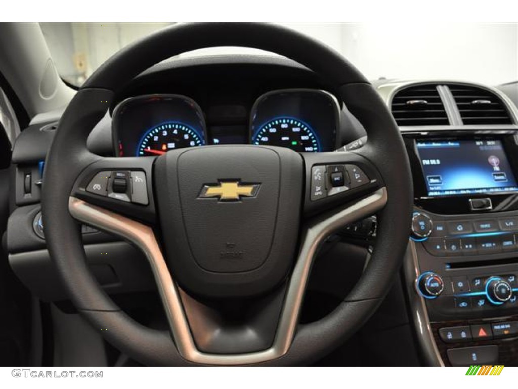 2013 Chevrolet Malibu ECO Jet Black/Titanium Steering Wheel Photo #62452000