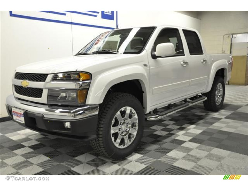 Summit White 2012 Chevrolet Colorado LT Crew Cab 4x4 Exterior Photo #62452138