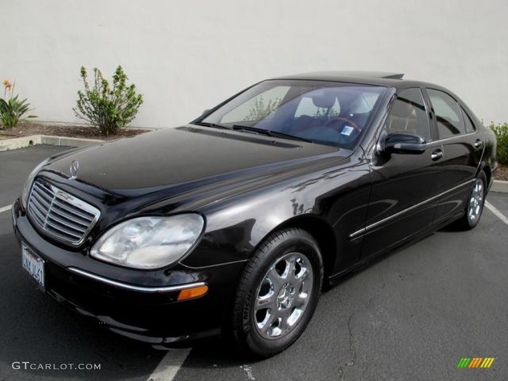 2001 S 500 Sedan - Black / designo Cognac photo #1