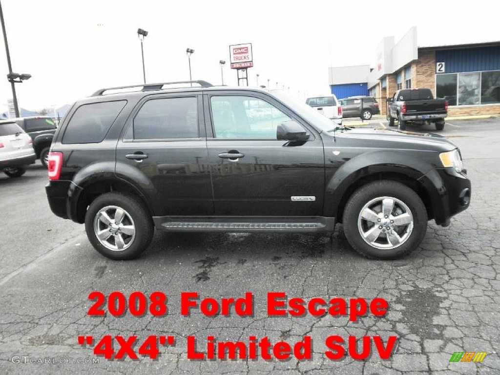 2008 Escape Limited 4WD - Black / Charcoal photo #1