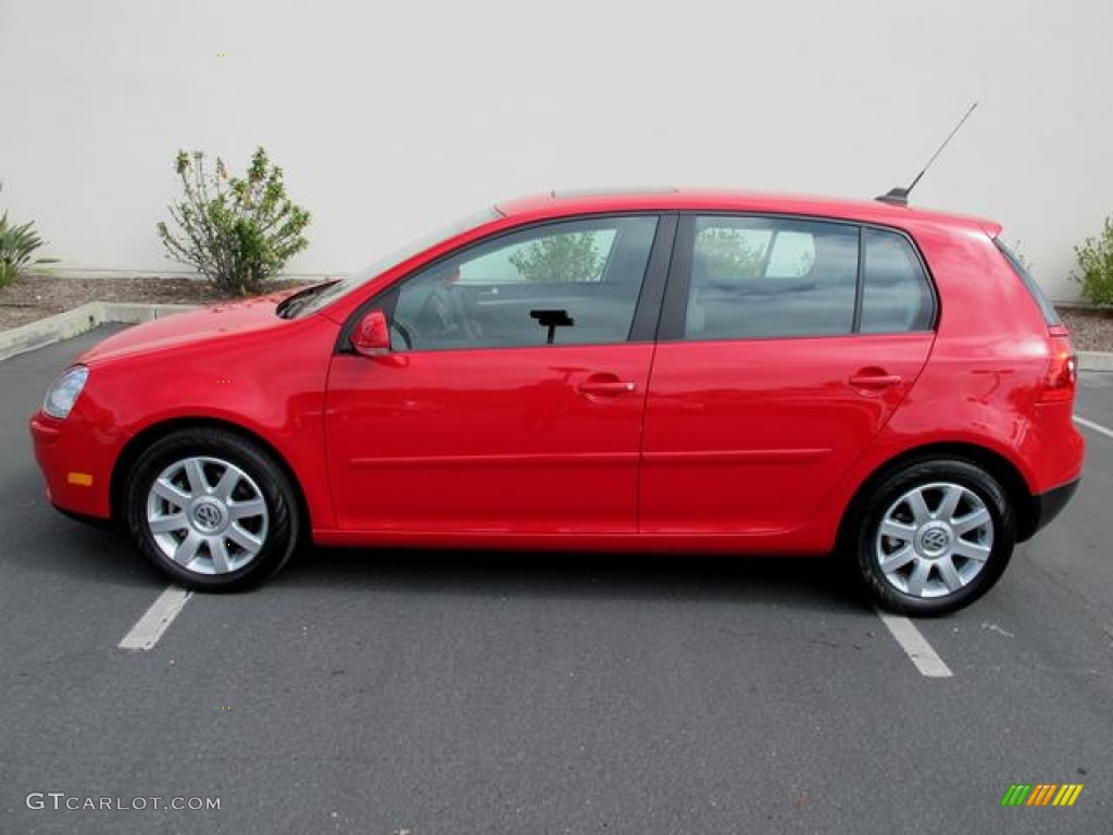 Tornado Red 2009 Volkswagen Rabbit 4 Door Exterior Photo #62453190