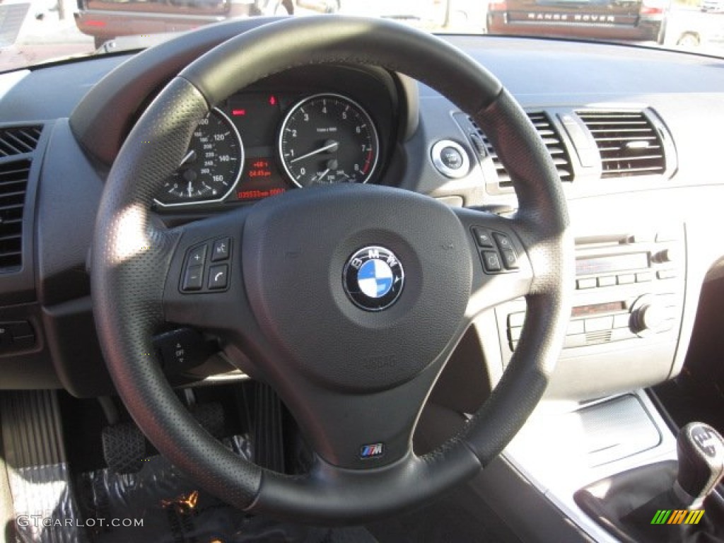 2008 1 Series 135i Coupe - Black Sapphire Metallic / Black photo #10