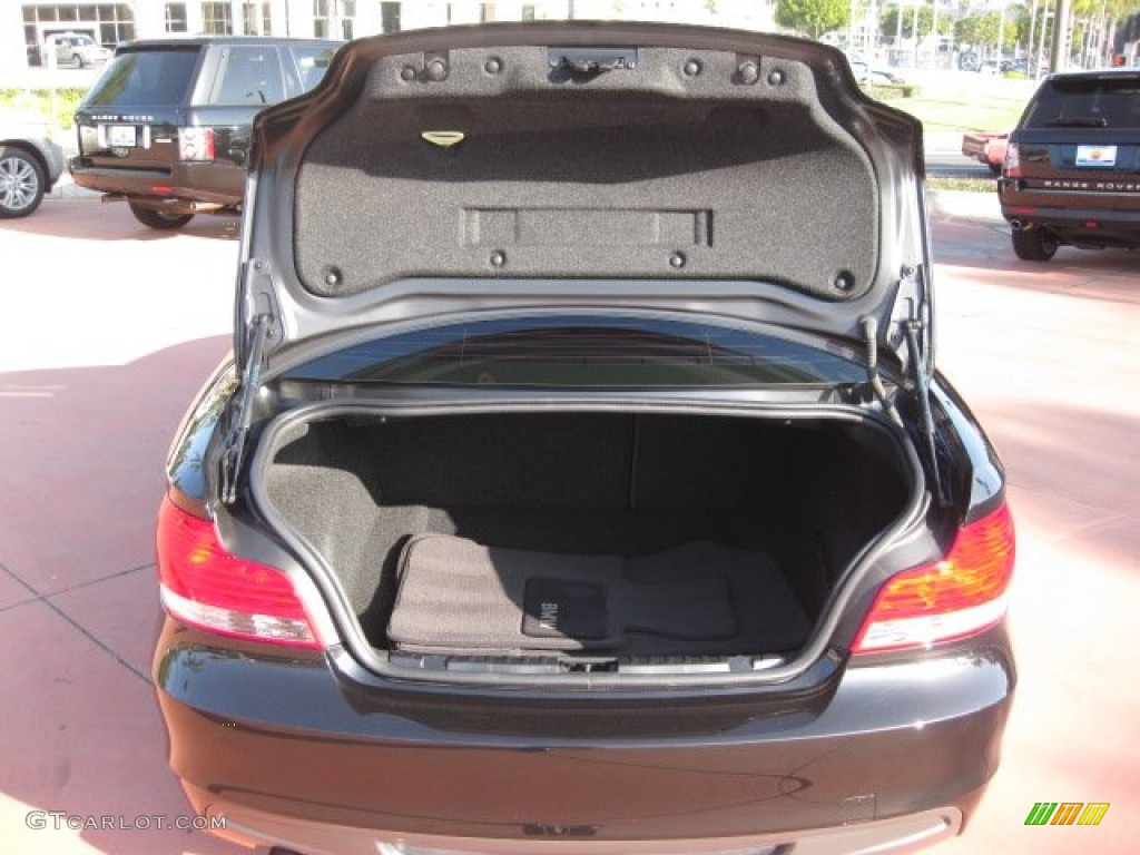 2008 1 Series 135i Coupe - Black Sapphire Metallic / Black photo #12