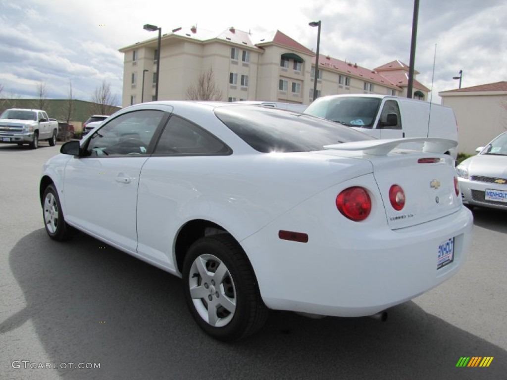 2007 Cobalt LS Coupe - Summit White / Gray photo #5