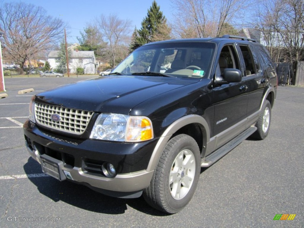 2004 Explorer Eddie Bauer 4x4 - Black / Medium Parchment photo #2