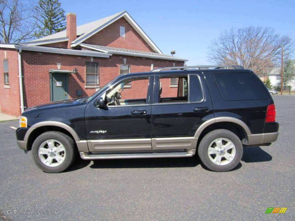 2004 Explorer Eddie Bauer 4x4 - Black / Medium Parchment photo #3