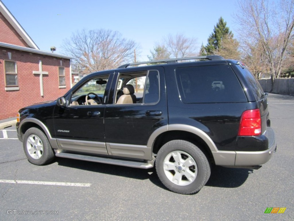 2004 Explorer Eddie Bauer 4x4 - Black / Medium Parchment photo #4