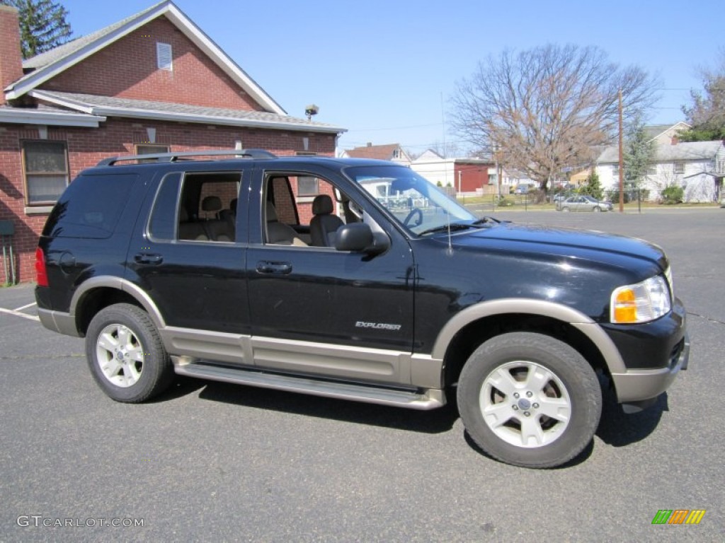 2004 Explorer Eddie Bauer 4x4 - Black / Medium Parchment photo #10