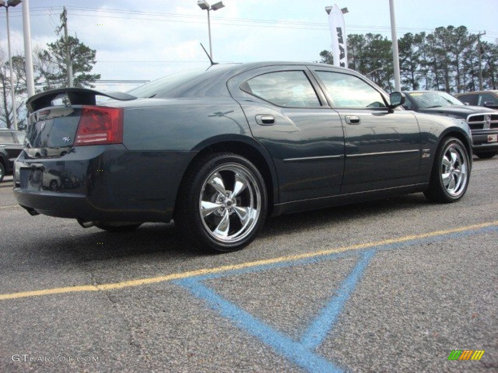 2008 Charger R/T - Steel Blue Metallic / Dark/Light Slate Gray photo #5