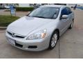 2006 Alabaster Silver Metallic Honda Accord EX-L V6 Sedan  photo #3