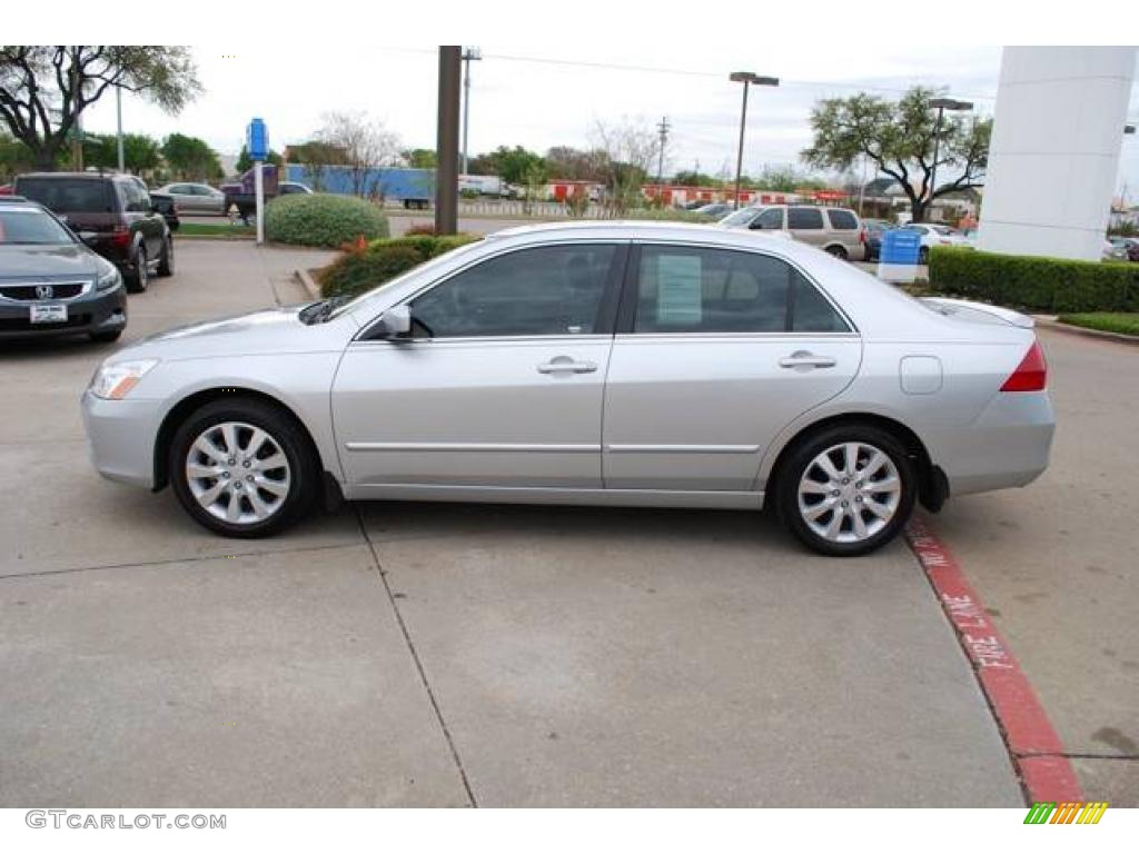 2006 Accord EX-L V6 Sedan - Alabaster Silver Metallic / Black photo #4