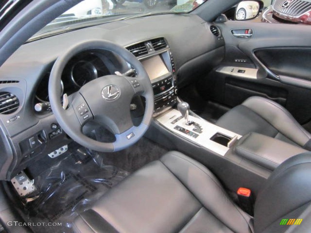 Black Interior 2010 Lexus IS F Photo #62455048