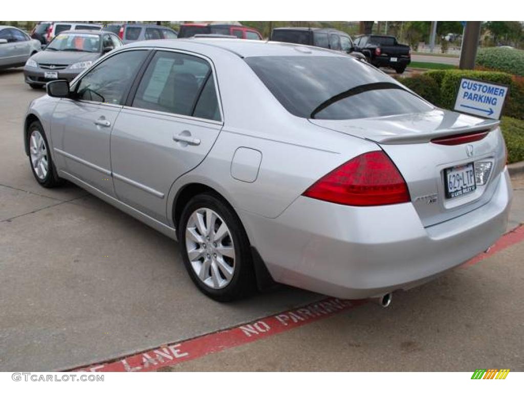 2006 Accord EX-L V6 Sedan - Alabaster Silver Metallic / Black photo #5