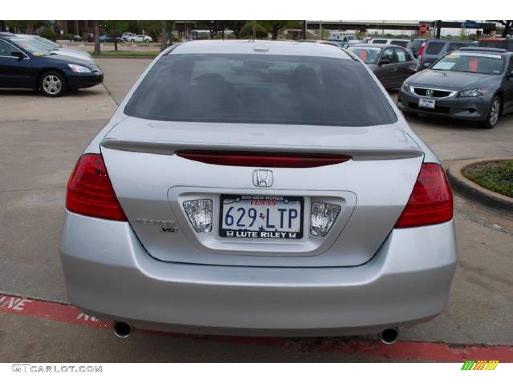 2006 Accord EX-L V6 Sedan - Alabaster Silver Metallic / Black photo #6