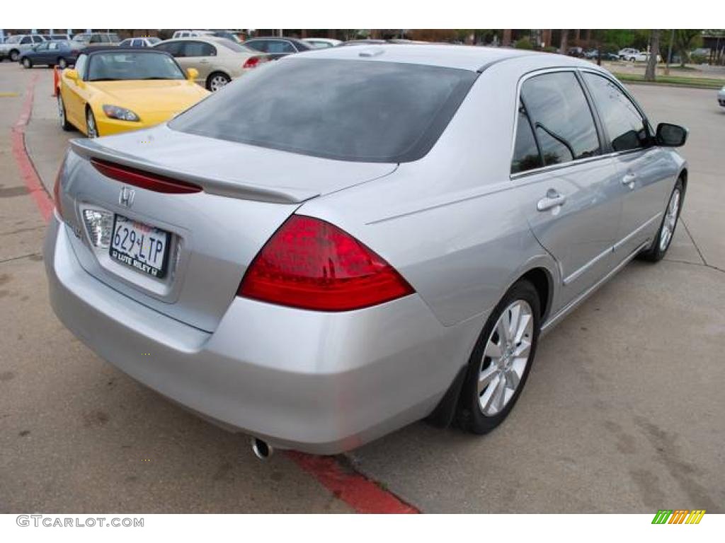 2006 Accord EX-L V6 Sedan - Alabaster Silver Metallic / Black photo #7