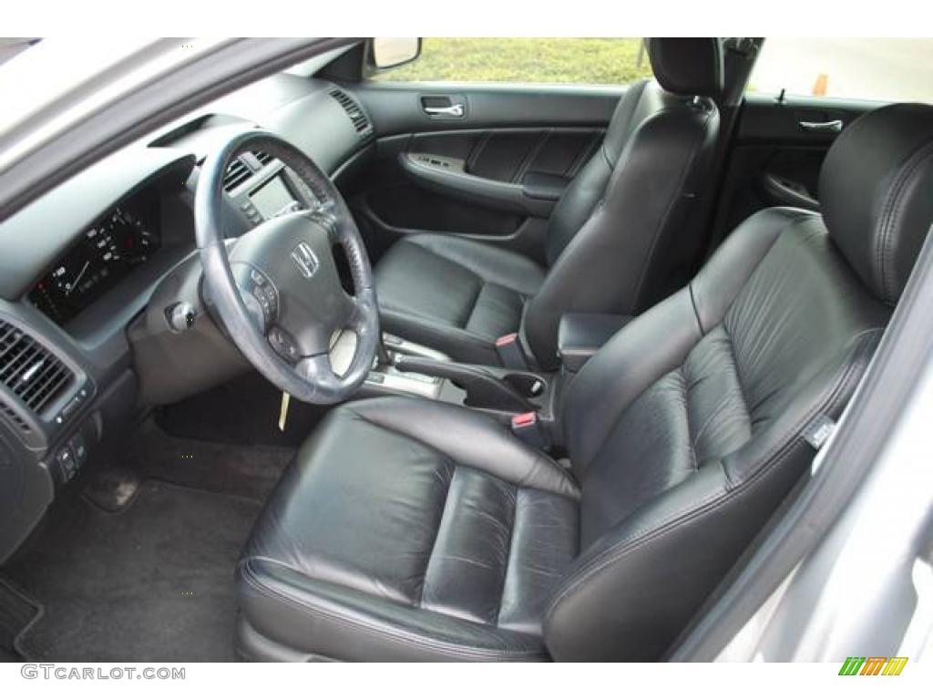 2006 Accord EX-L V6 Sedan - Alabaster Silver Metallic / Black photo #14