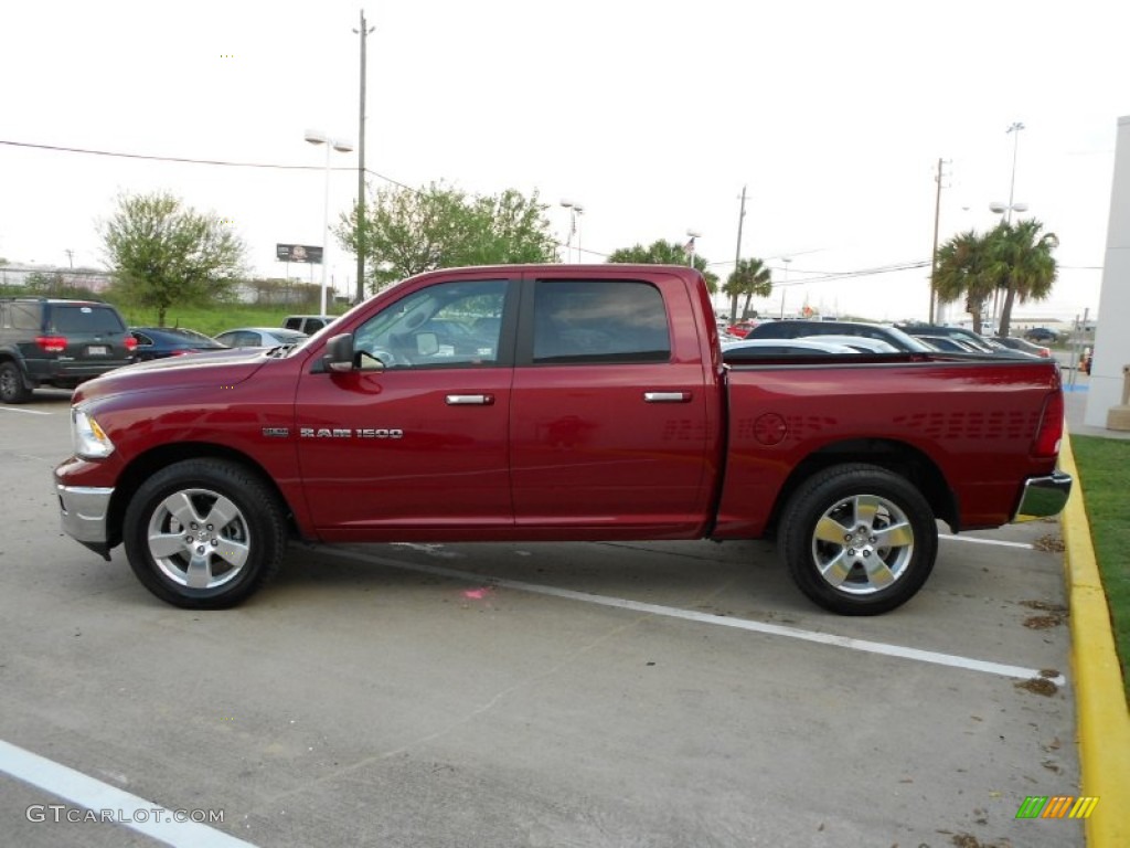 Deep Cherry Red Crystal Pearl 2012 Dodge Ram 1500 Lone Star Crew Cab Exterior Photo #62456297