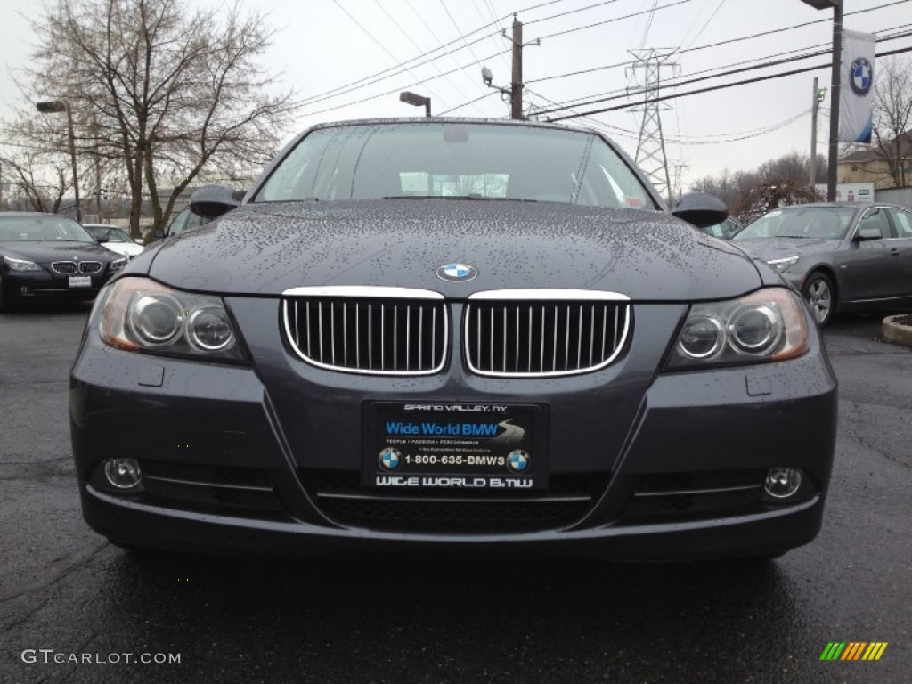 2006 3 Series 330xi Sedan - Sparkling Graphite Metallic / Black photo #2