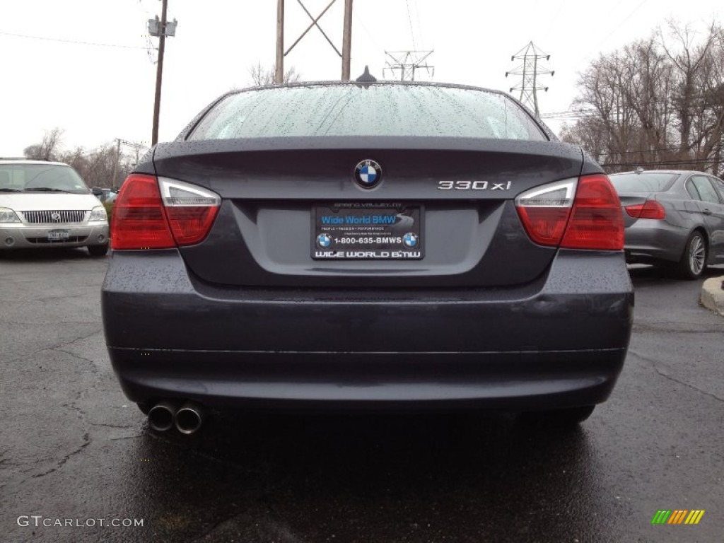 2006 3 Series 330xi Sedan - Sparkling Graphite Metallic / Black photo #5