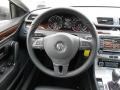 2012 Volkswagen CC Black Interior Steering Wheel Photo