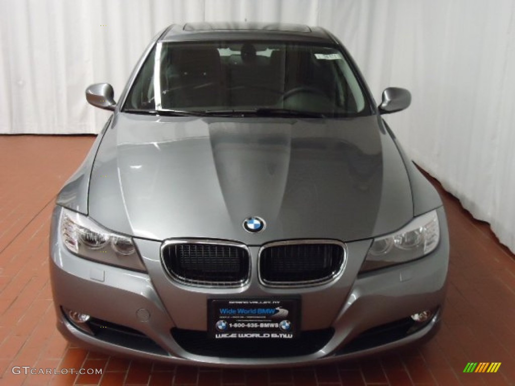 2011 3 Series 328i xDrive Sedan - Space Gray Metallic / Black photo #2