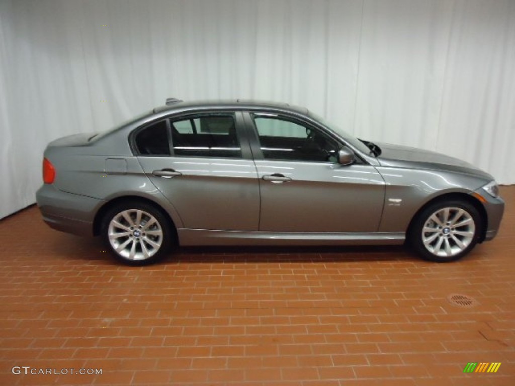 2011 3 Series 328i xDrive Sedan - Space Gray Metallic / Black photo #3