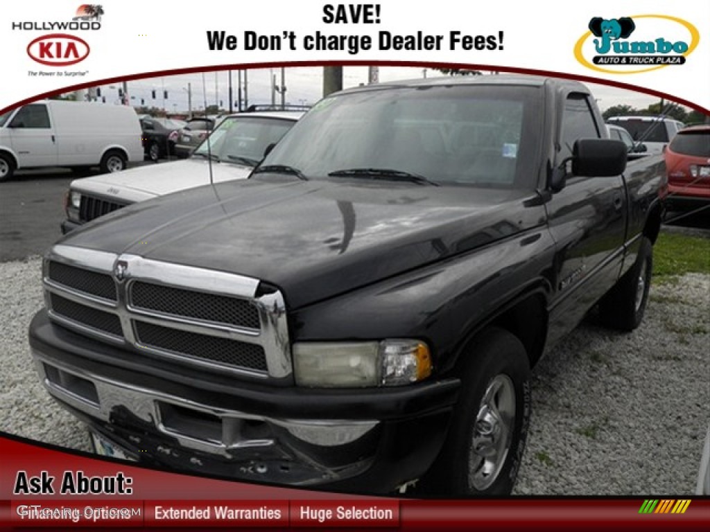 1997 Ram 1500 SLT Regular Cab - Black / Agate photo #1