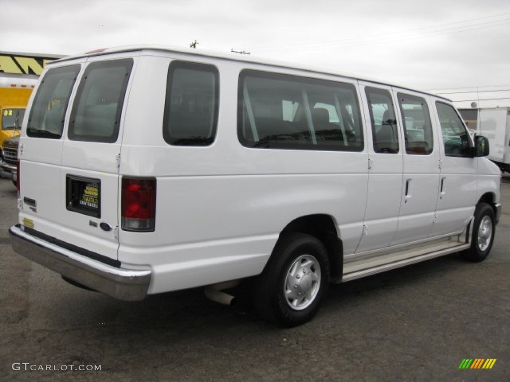 2009 E Series Van E350 Super Duty XLT Extended Passenger - Oxford White / Medium Flint photo #6