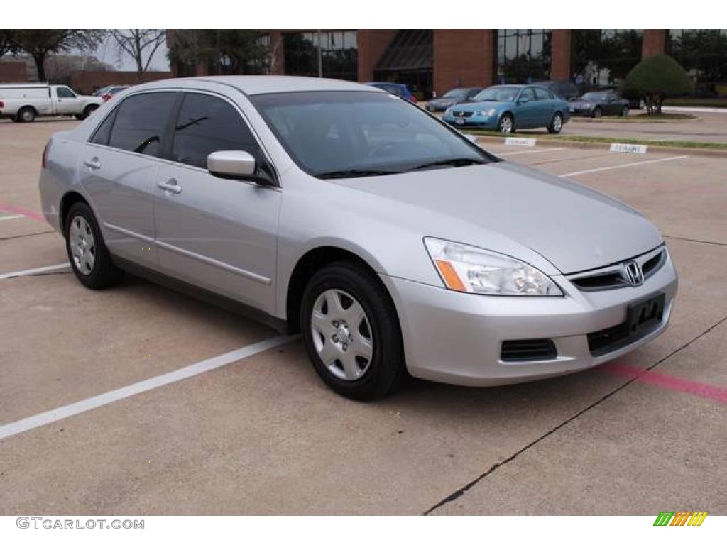 2006 Accord LX Sedan - Alabaster Silver Metallic / Black photo #1