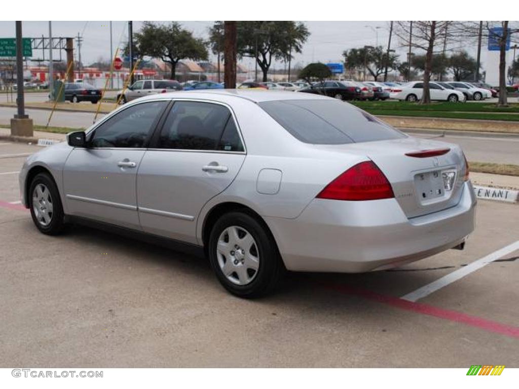 2006 Accord LX Sedan - Alabaster Silver Metallic / Black photo #5