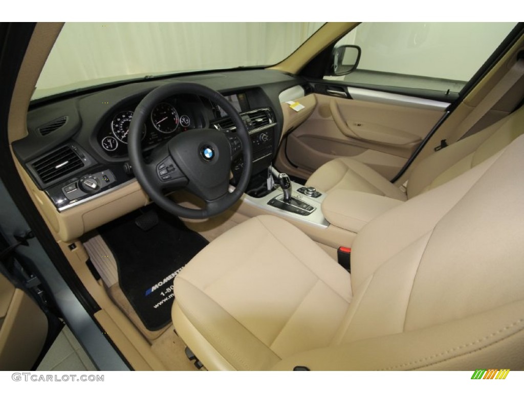 2012 X3 xDrive 28i - Blue Water Metallic / Beige photo #11