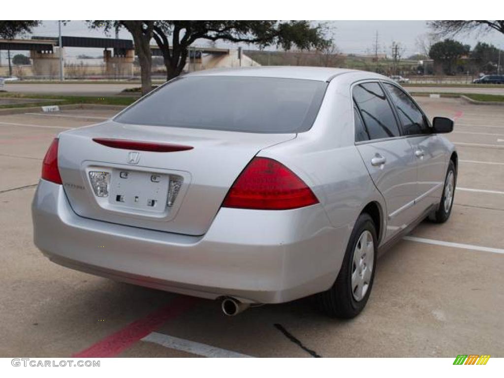 2006 Accord LX Sedan - Alabaster Silver Metallic / Black photo #7