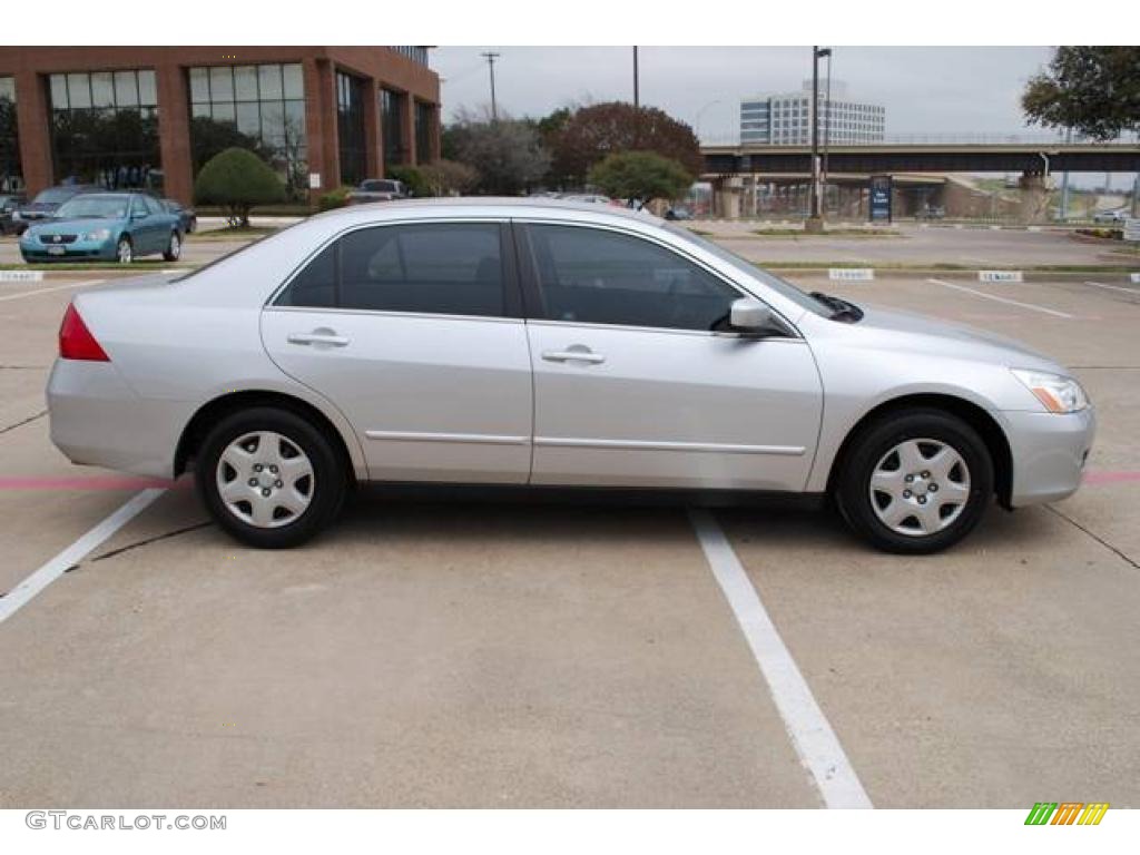 2006 Accord LX Sedan - Alabaster Silver Metallic / Black photo #8