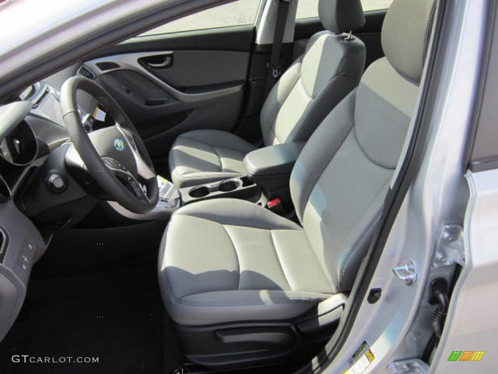 2012 Elantra Limited - Silver / Gray photo #14