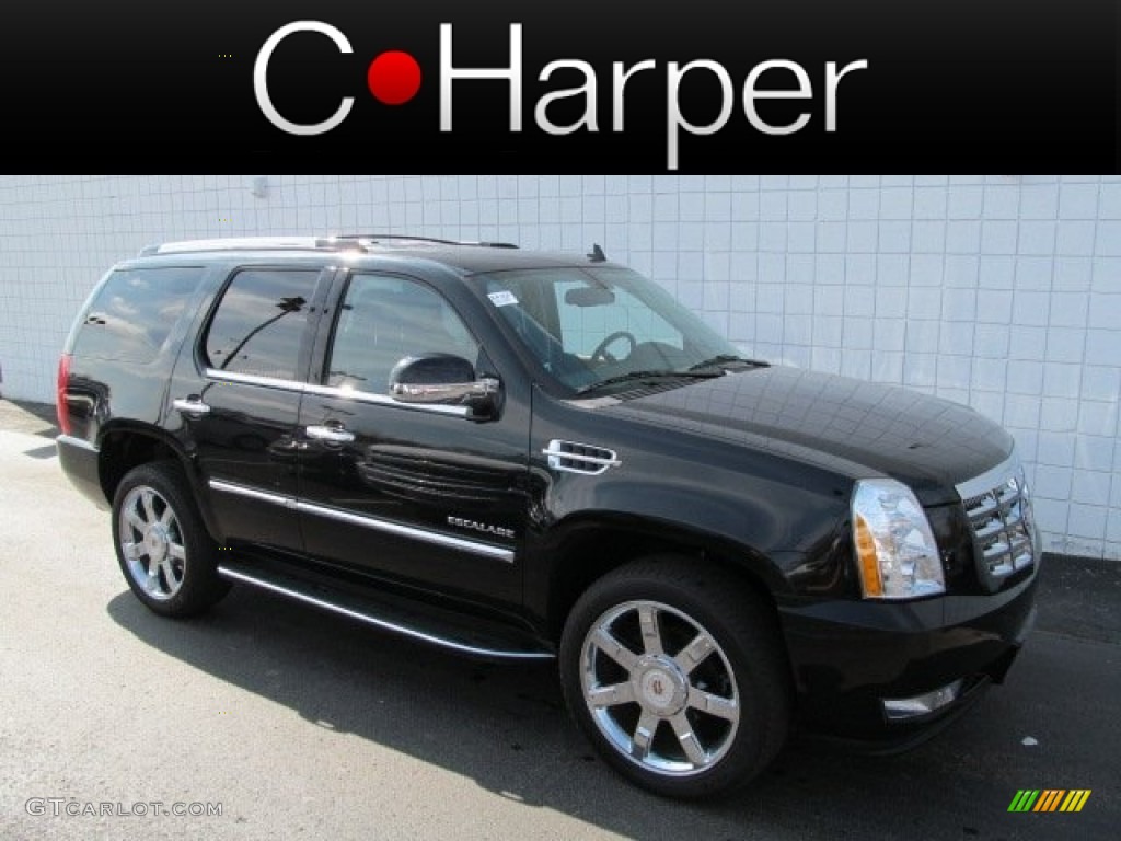 2011 Escalade Luxury AWD - Black Ice Metallic / Ebony/Ebony photo #1