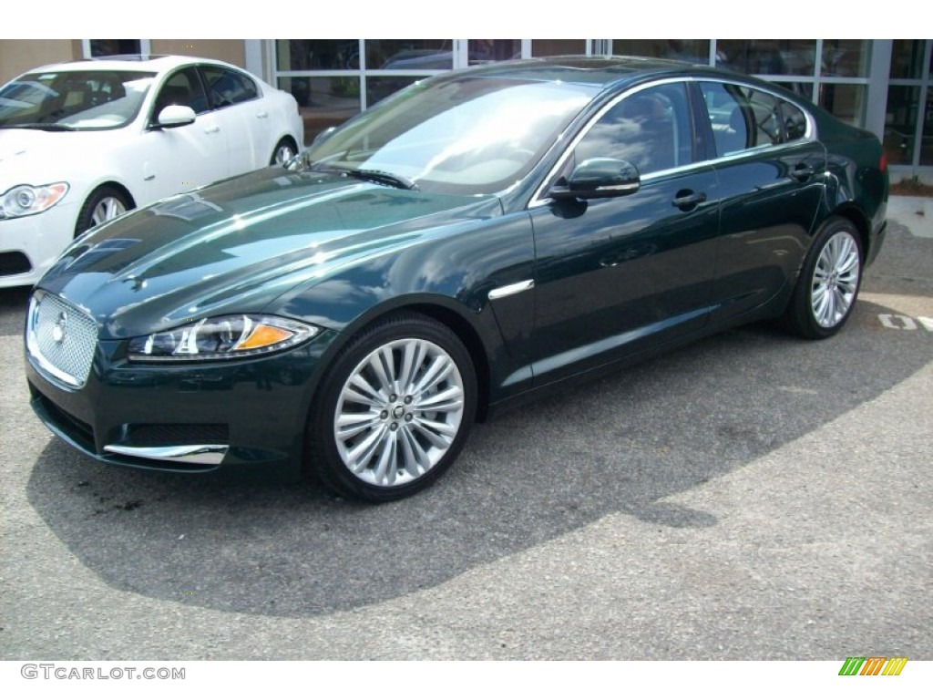 British Racing Green Metallic 2012 Jaguar XF Portfolio Exterior Photo #62466736