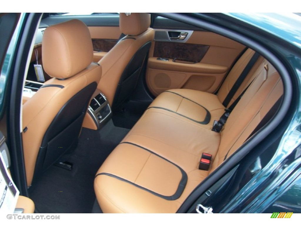 2012 Jaguar XF Portfolio Rear Seat Photo #62466793