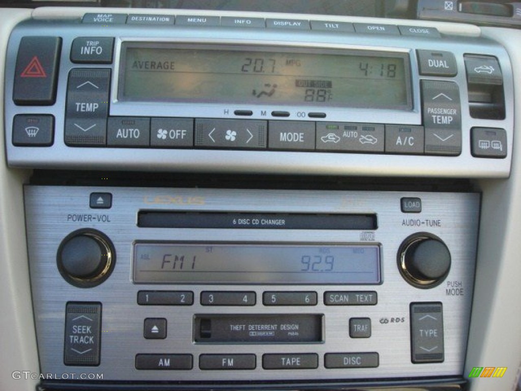 2009 Lexus SC 430 Pebble Beach Edition Convertible Controls Photo #62467501
