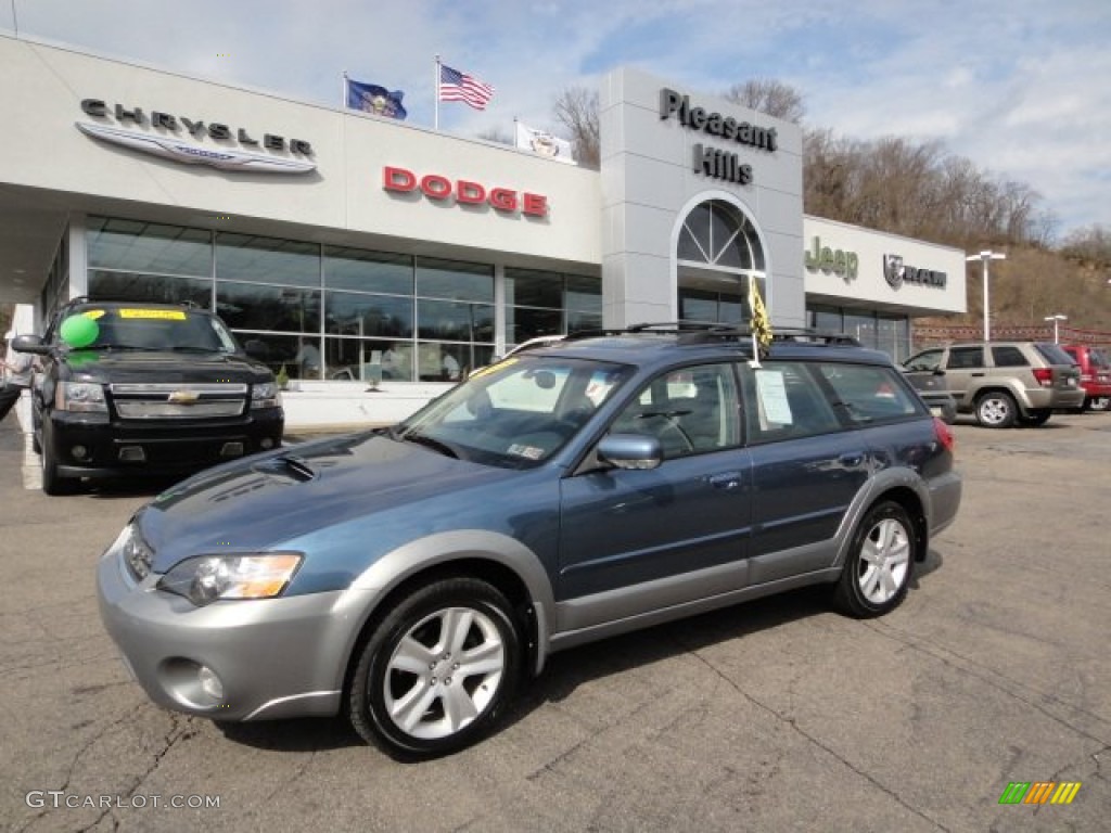 2005 Outback 2.5XT Limited Wagon - Atlantic Blue Pearl / Off Black photo #1