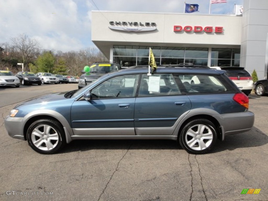 2005 Outback 2.5XT Limited Wagon - Atlantic Blue Pearl / Off Black photo #2