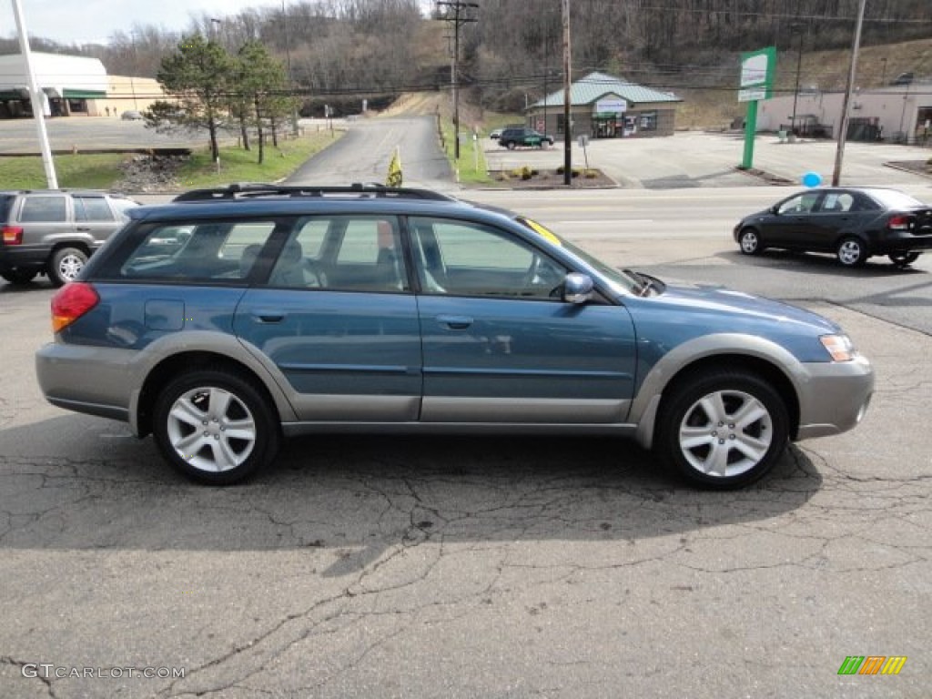 2005 Outback 2.5XT Limited Wagon - Atlantic Blue Pearl / Off Black photo #6