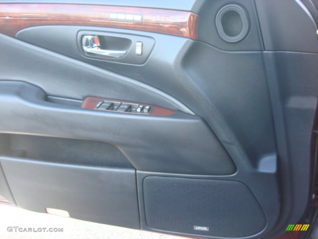 2008 LS 460 - Noble Spinel Red Mica / Black photo #16