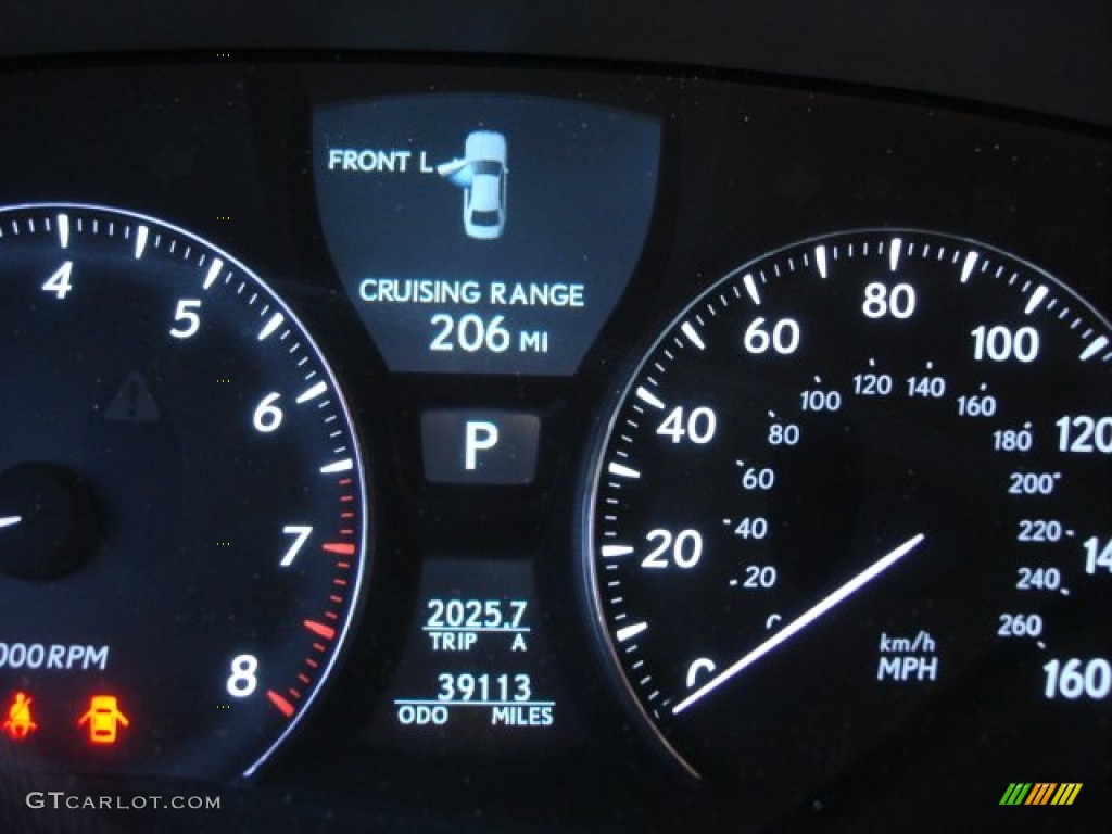 2008 LS 460 - Noble Spinel Red Mica / Black photo #17