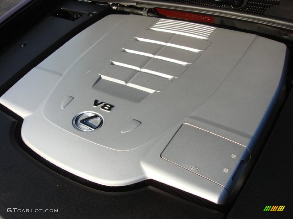 2008 LS 460 - Noble Spinel Red Mica / Black photo #30