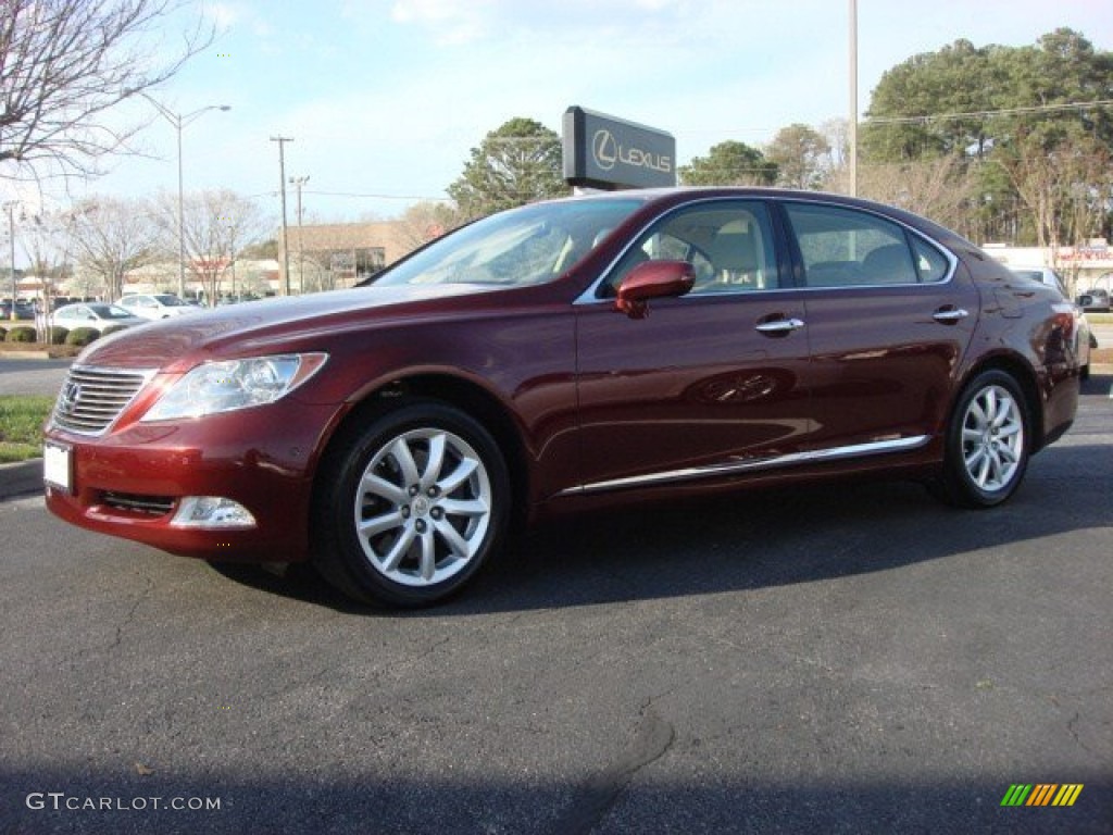 Noble Spinel Red Mica 2009 Lexus LS 460 L AWD Exterior Photo #62468770