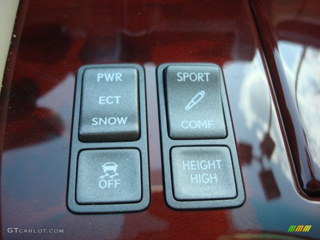 2009 LS 460 L AWD - Noble Spinel Red Mica / Cashmere Beige photo #24