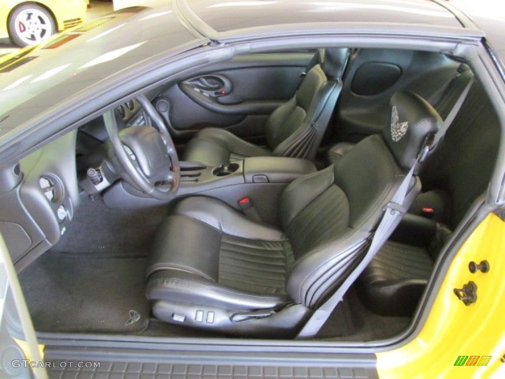 Ebony Black Interior 2002 Pontiac Firebird Trans Am WS-6 Coupe Photo #62469592