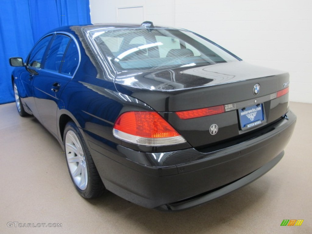 2005 7 Series 745i Sedan - Jet Black / Black/Black photo #5