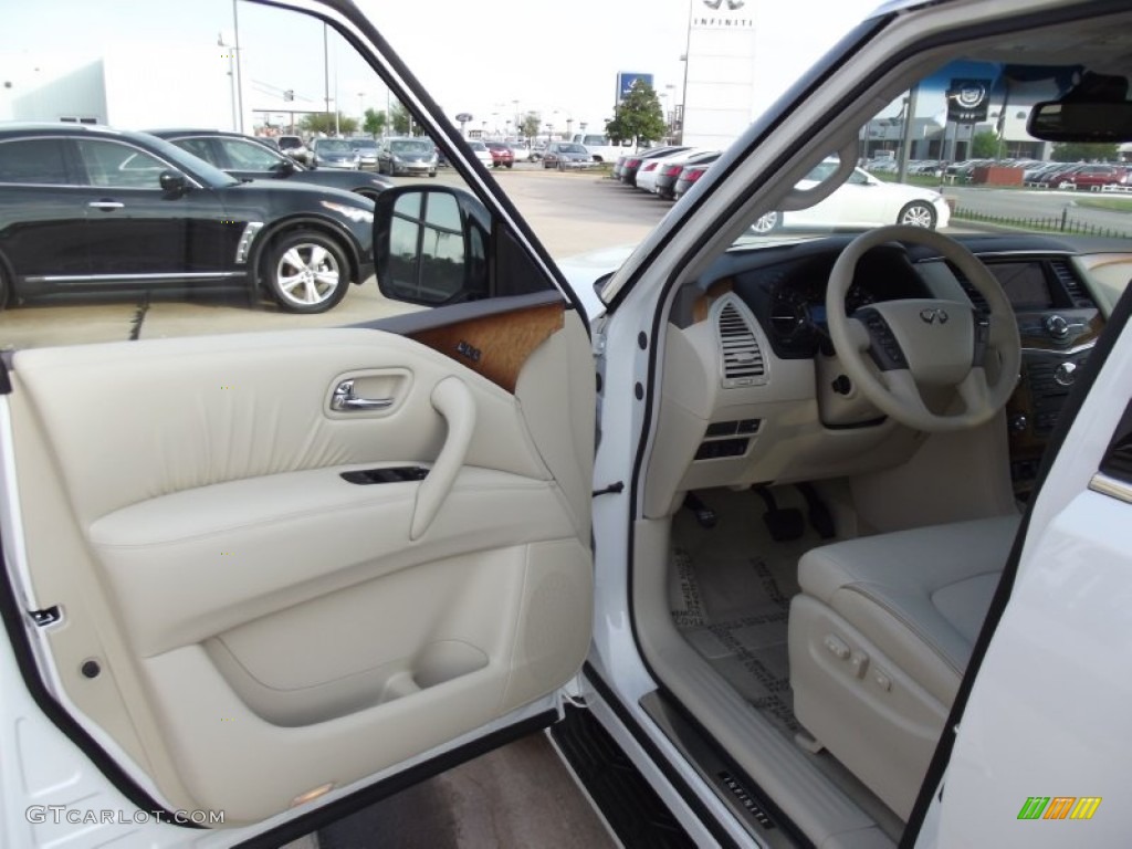 Wheat Interior 2012 Infiniti QX 56 4WD Photo #62470912