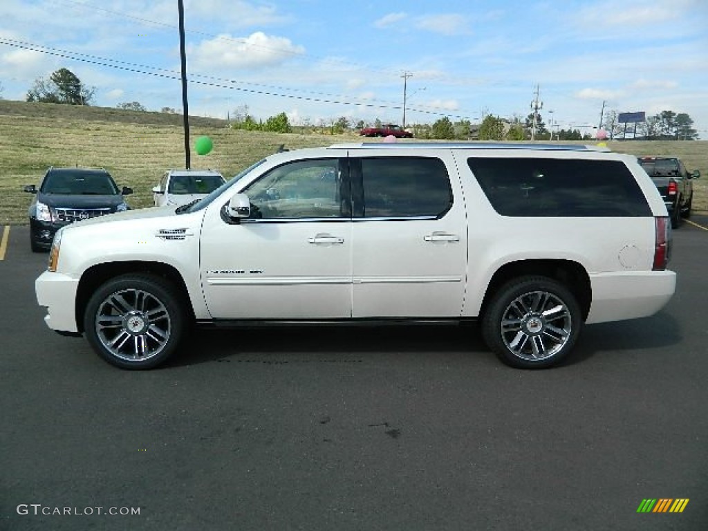 White Diamond Tricoat 2012 Cadillac Escalade ESV Premium AWD Exterior Photo #62470990